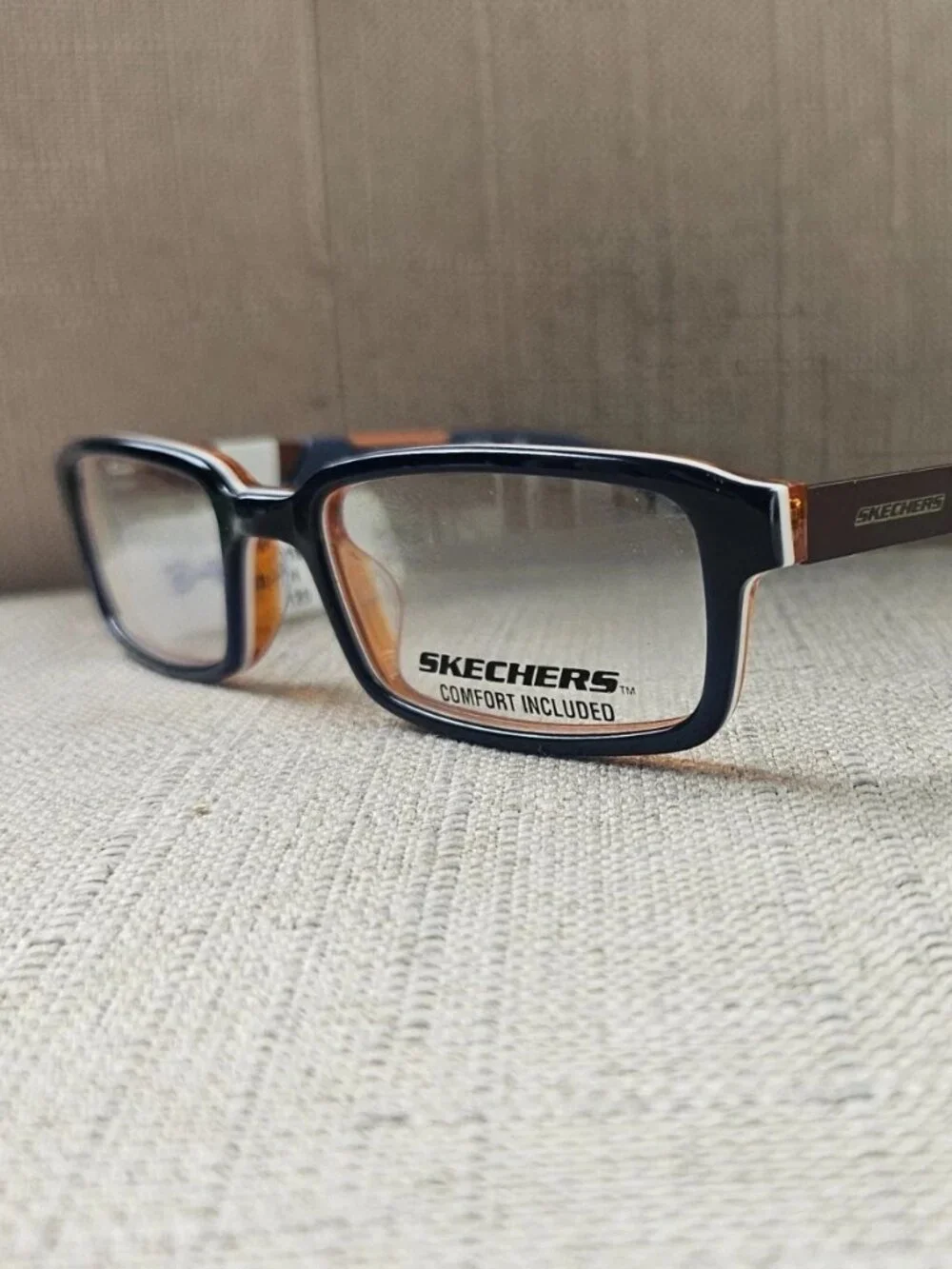 Sketchers Kid Youth Eyeglasses Frame Blue/Orange SK1110 NVOR Eyewear Glasses NWT